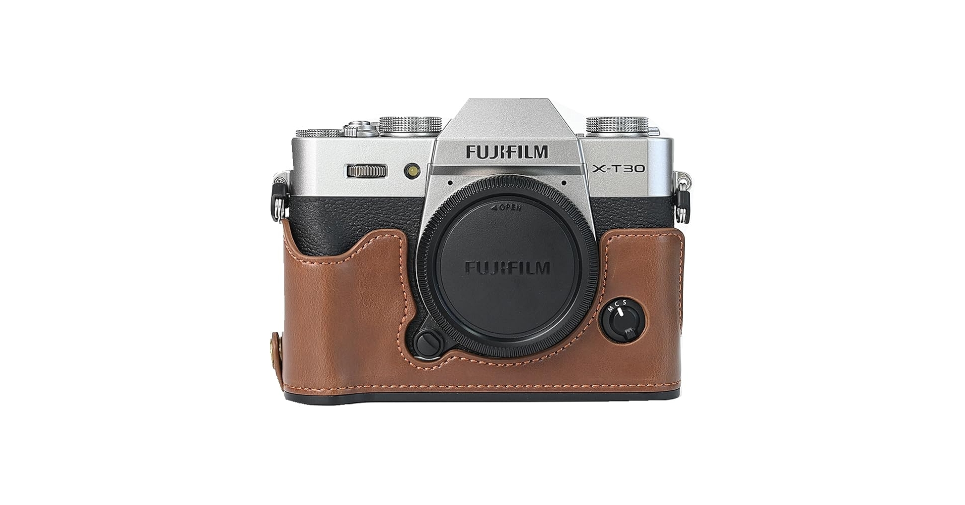Amazon.com : X-T30 Case, BMAOLLONGB Handmade PU Leather Half