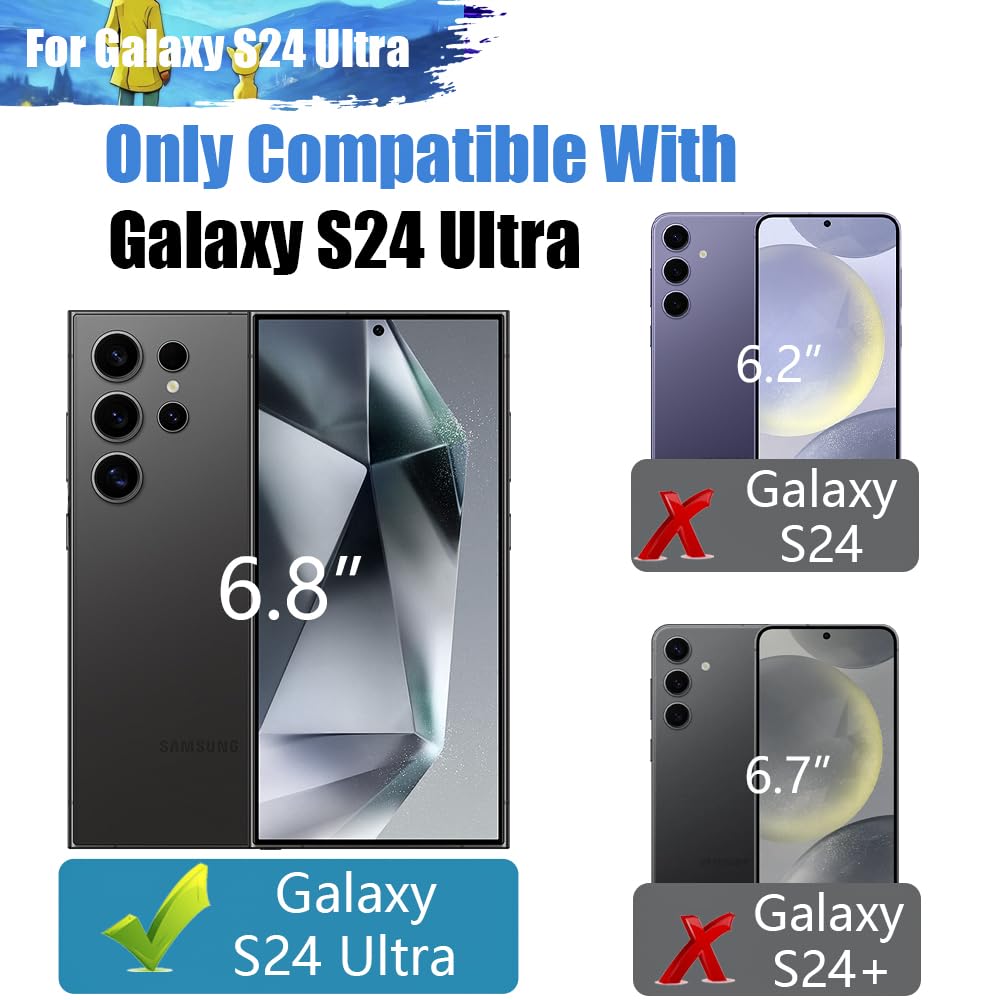 Sitong Battery Case for Samsung Galaxy S24 Ultra, 5000mAh Rechargeable Extended Battery Charging Charger Case, Add 100% Extra Juice, Not Compatible with S24 or S24+ (6.8 inch) Black