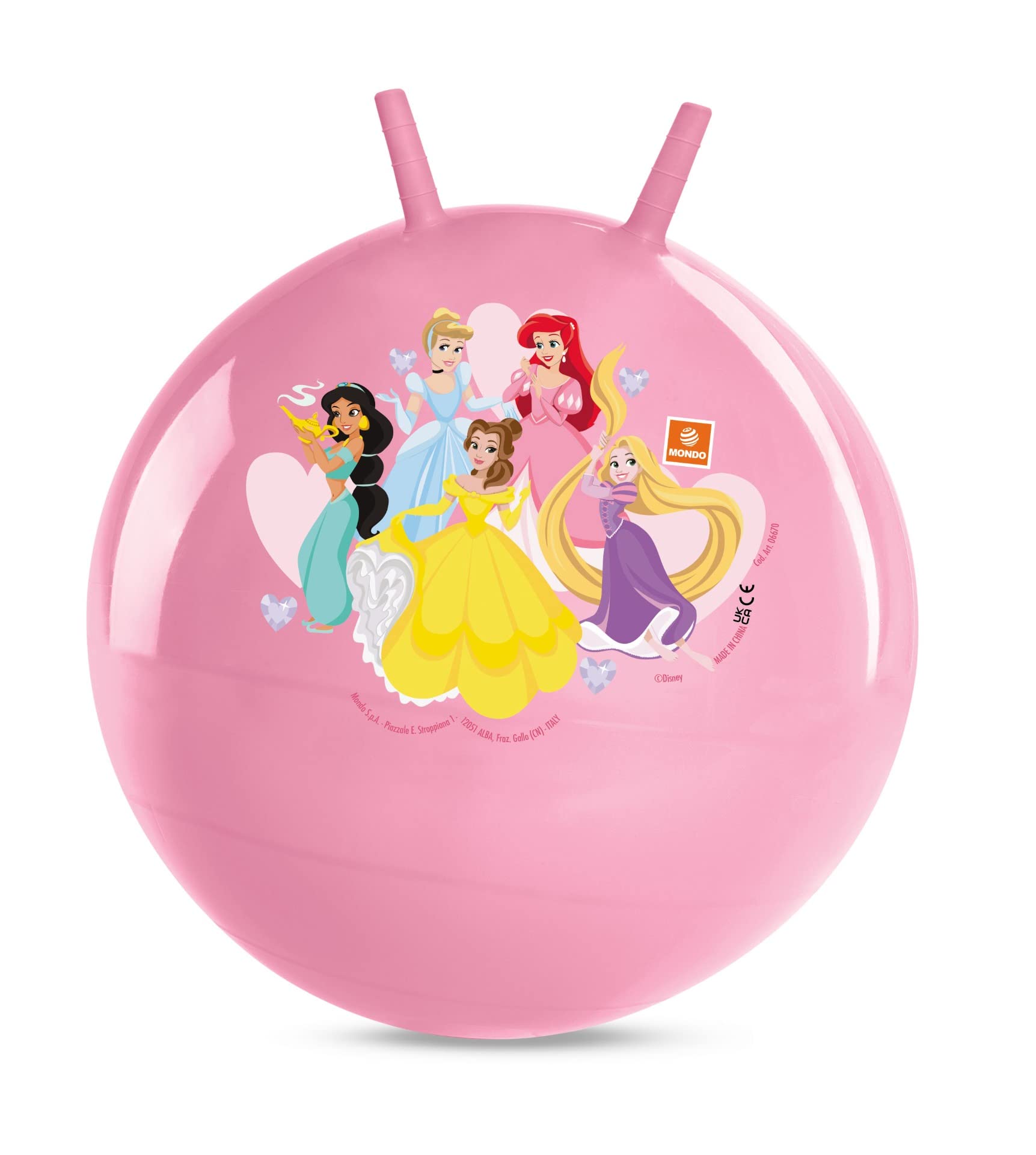 Mondo Toys - Kangaroo design Disney Princess - Palla per Saltare bambino/ bambina - 06670