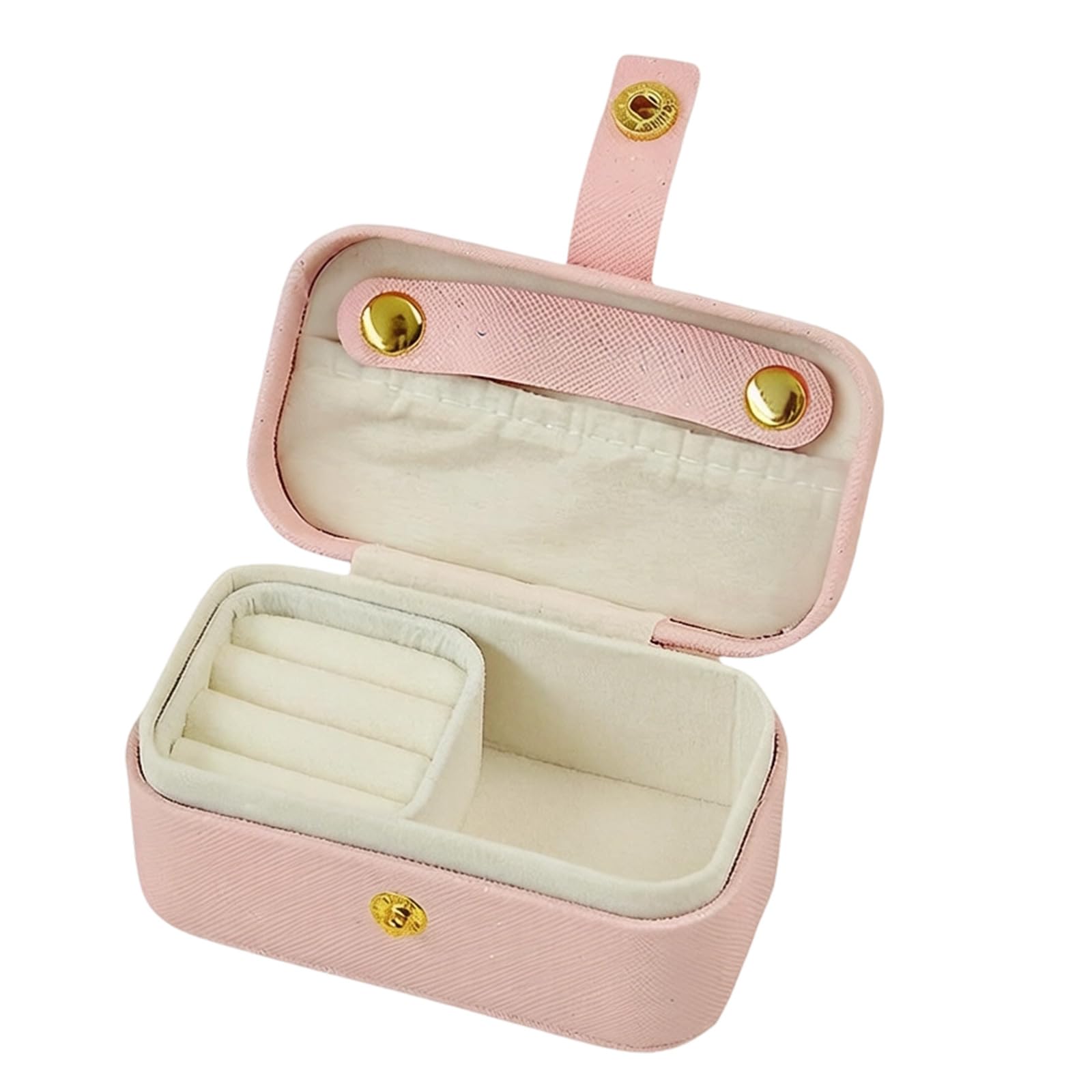 Nucelit Jewelry Organiser with Flipping Lid and Customizable Compartments Efficient Space Saving Storage Box Jewelry Box with Compartments