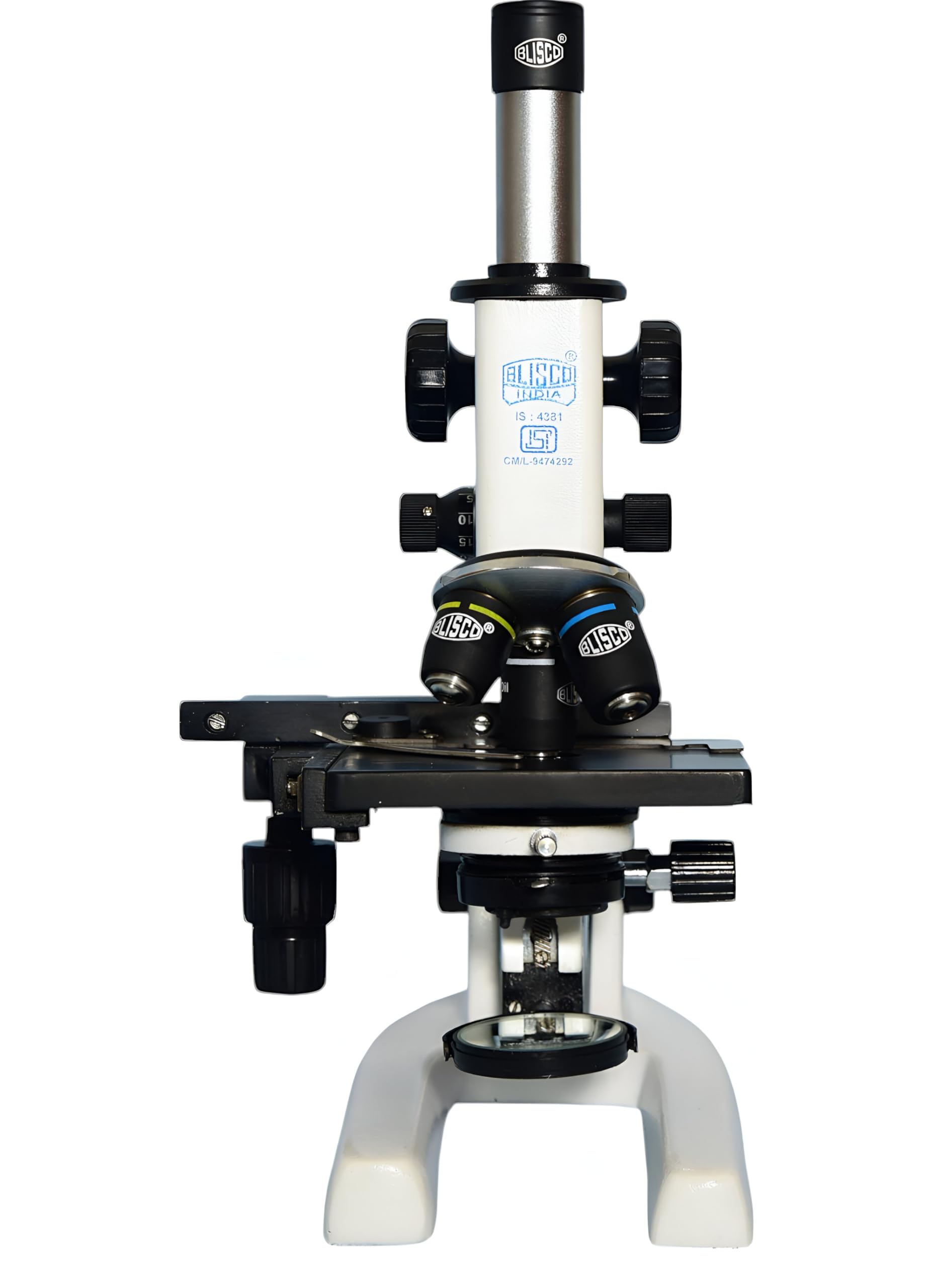 BLISCO Student Compound Biological Microscope - Model BLS-108 Magnification 100x to 675X