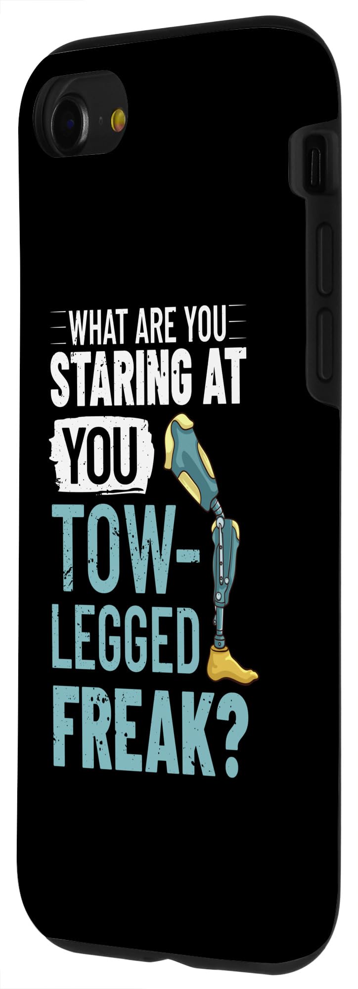 iPhone SE (2020) / 7 / 8 Leg Prosthetic Disability Limb Loss Awareness Case - Image 2