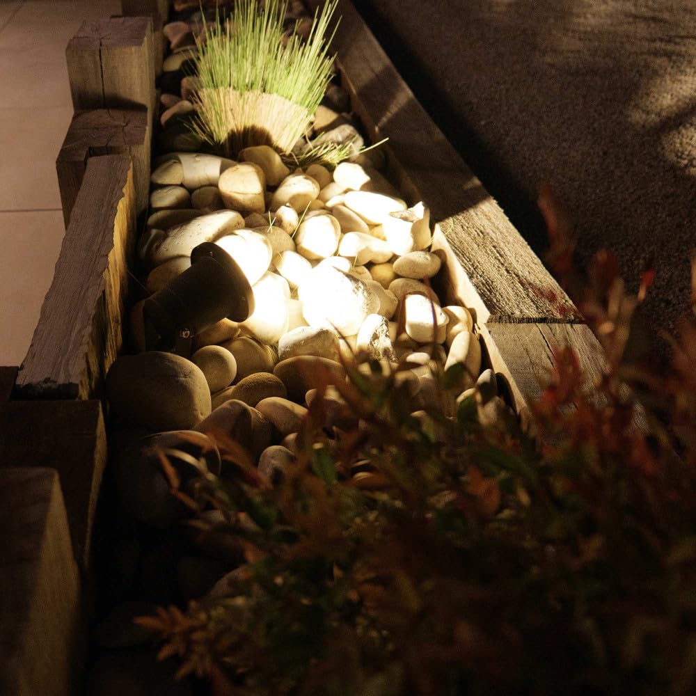 Spots extérieurs avec piquet X6 - Pour Ampoule LED GU10 - Câble 1m50 - Éclairage de Jardin à piquer - Orientable - Étanche IP65