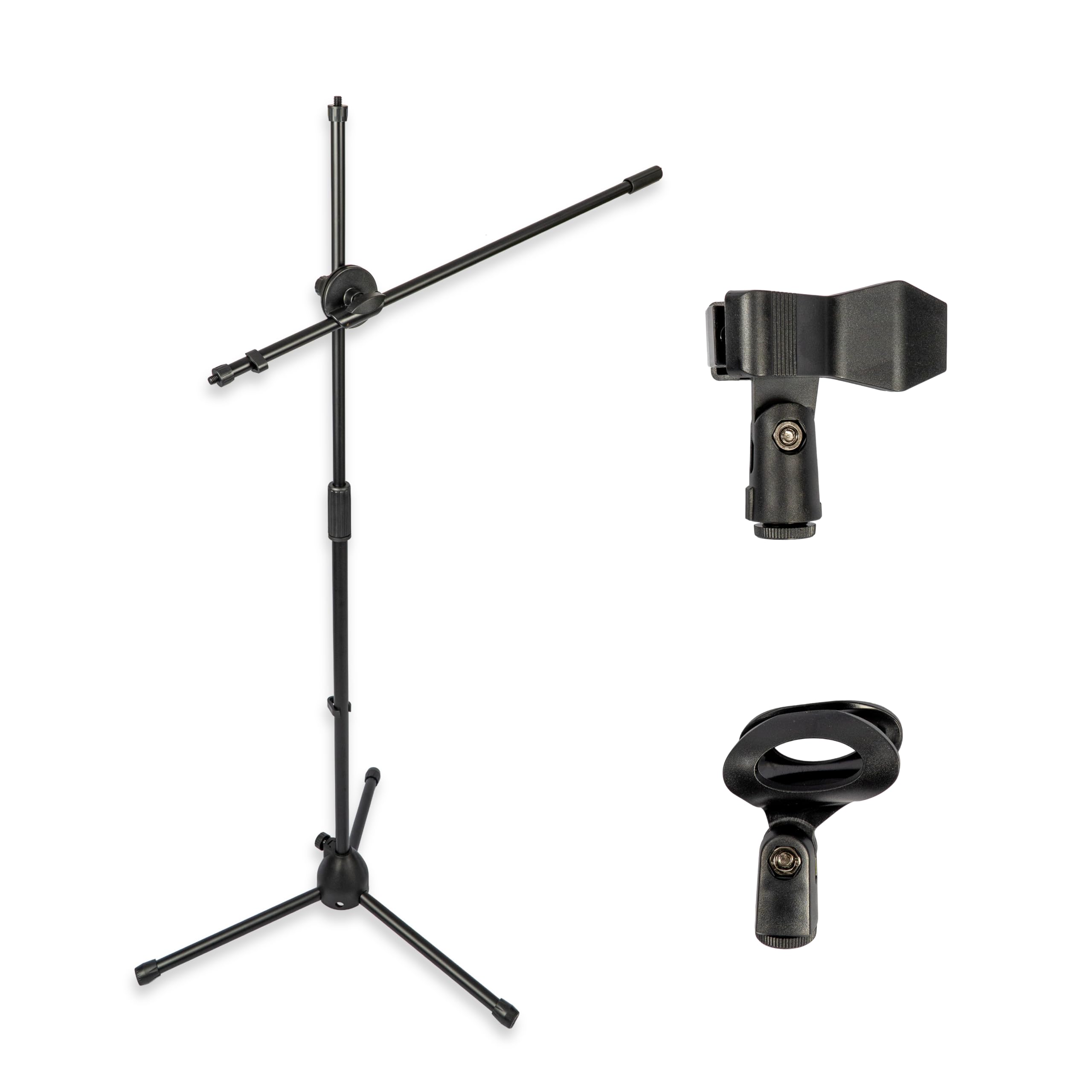 Juarez Heavy Duty Adjustable Studio Microphone Stand with Boom Arm | Tripod Base, Height Adjustable, Quick Release Clamp, Folding Legs | Podcast, Singing, Recording & Stage Use JRZ50MS-image-10