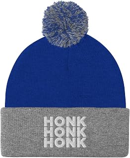 HONK HONK HONK Hat (Embroidered Pom-Pom Beanie) Canadian Trucker Protest