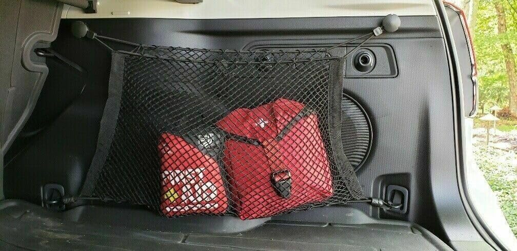 Rear Trunk Left Right Side Cargo Nets (Set of 2) for Subaru Forester 2014–2018 –Envelope Style Cargo Nets for SUV–Premium Mesh Elastic Car Trunk Organizer – Compatible with Forester