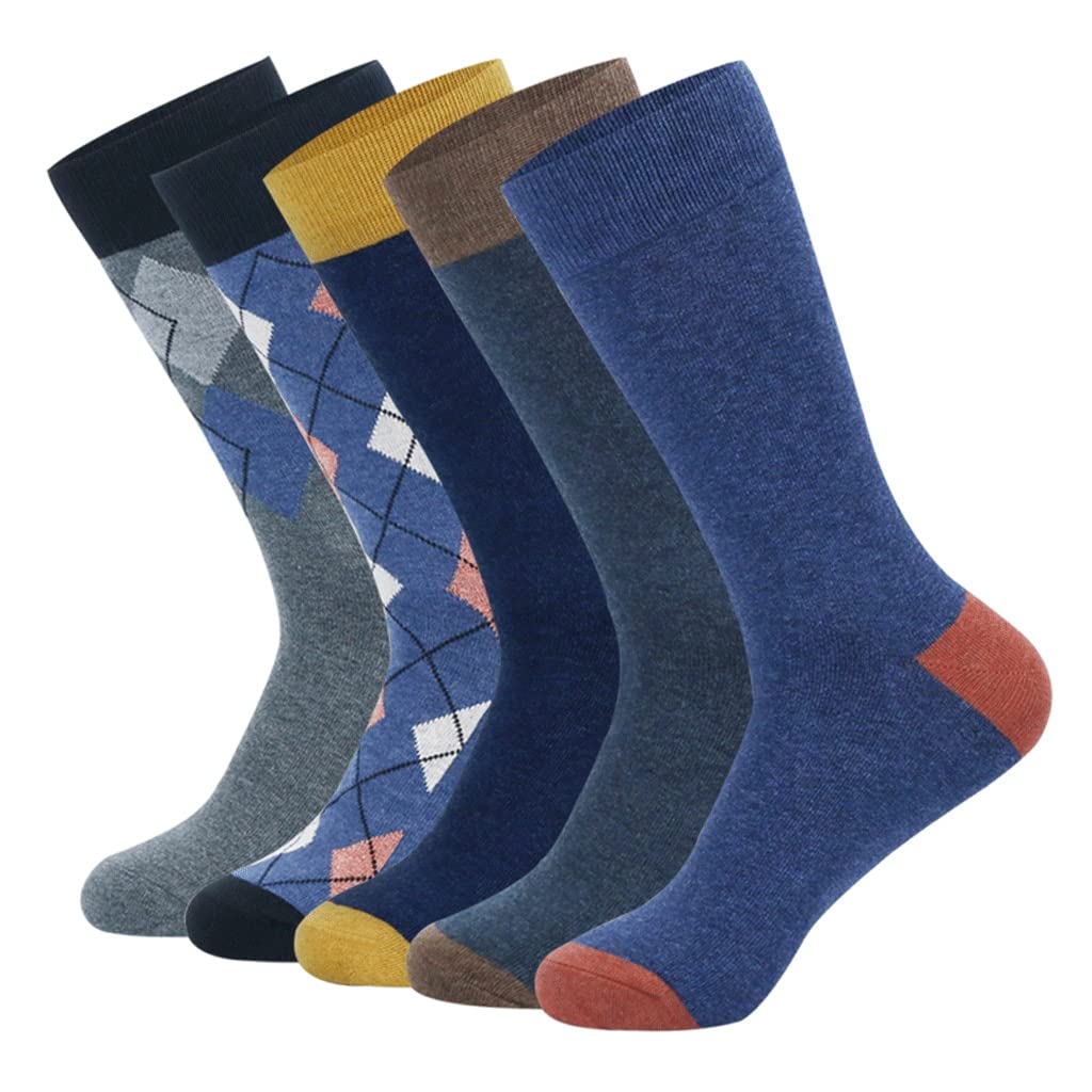 Calcetines de algodón for hombre de gran tamaño a rayas a cuadros calcetines deportivos for hombre calcetines casuales de gran tamaño