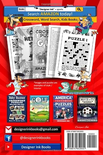 Independently Published Ink., Designer Crossword Puzzles For Guys: Sports thumb #1