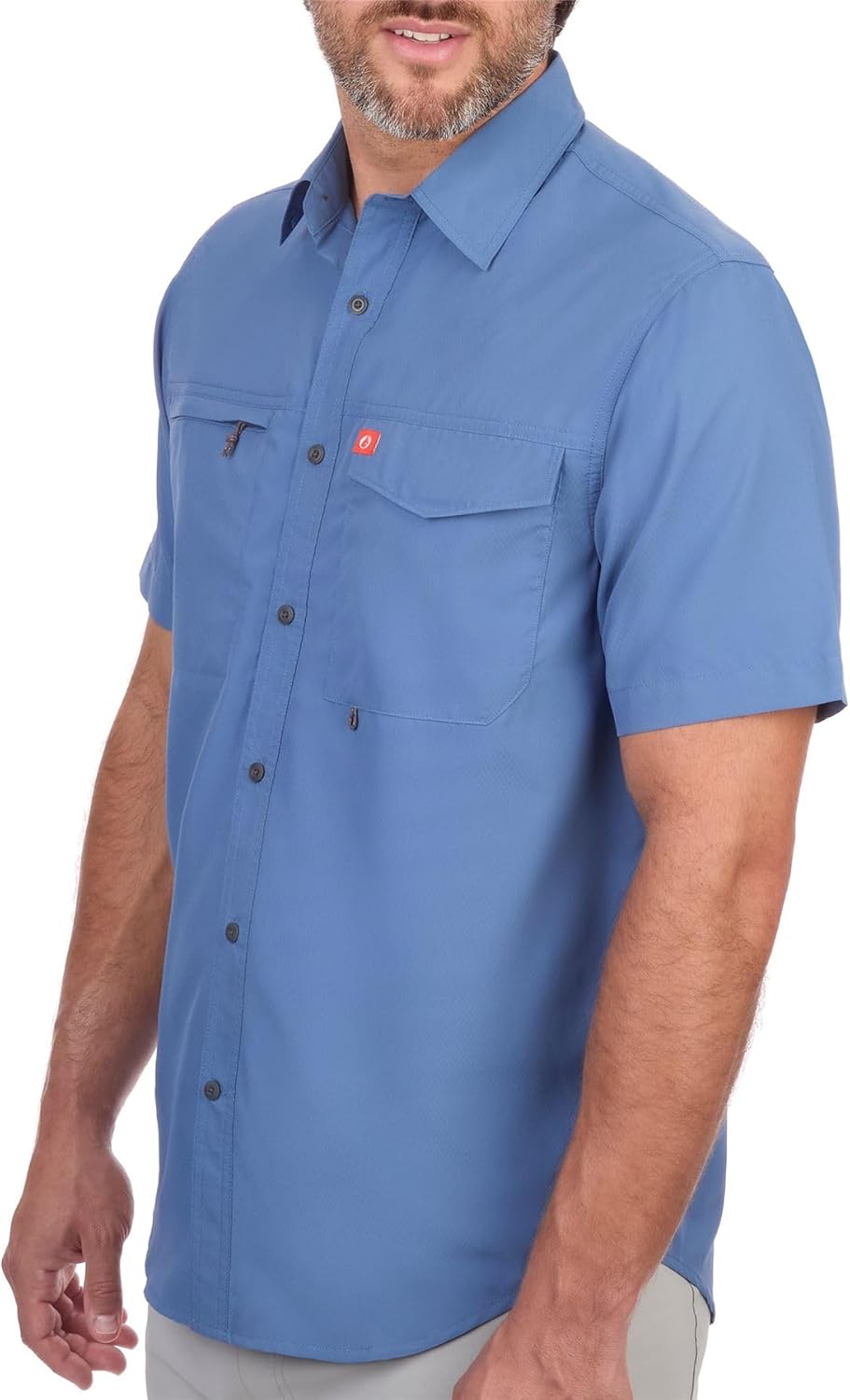 The American Outdoorsman Men's Featherweight Short Sleeve Button Down Fishing Shirt - Outdoor Sun Protection Moisture-Wicking - Image 4