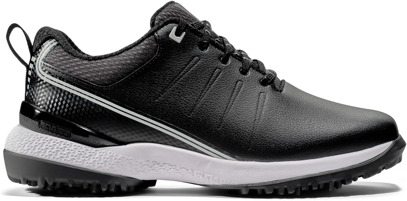 SQAIRZ SPEED2 LT Mens Golf Shoes, Designed for Balance & Performance, Replaceable Spiked Waterproof Golf Shoes Mens