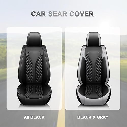 Miniatura 7 de Fundas de asiento de automóvil para Hyundai Sonata 2007-2023, juego completo de fundas de asiento de automóvil de cuero con bolsa de aire, cómodo,