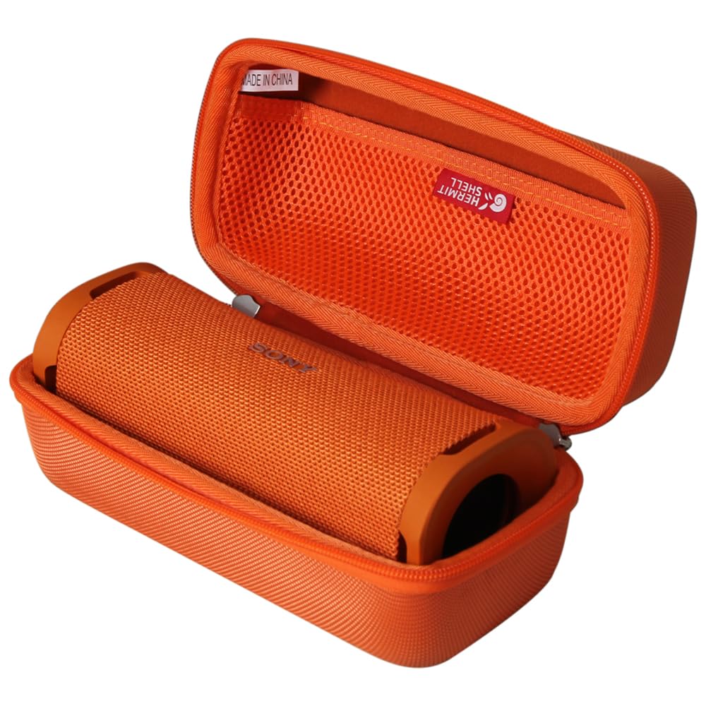Hermitshell Hard Travel Case for Sony ULT Field 1 Wireless Ultra Portable Bluetooth Compact Speaker (Orange)