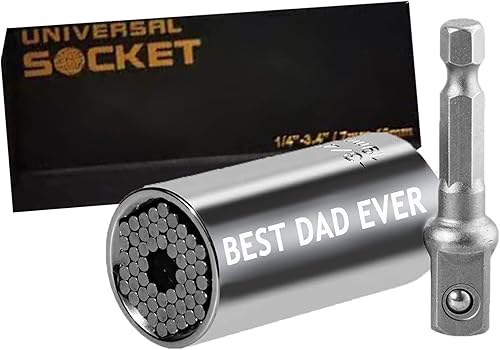 Regalos para papá, marido, hombres y él, grabado "BEST DAD EVER", bolsa universal (0.276-0.748 in), regalos únicos para el día del padre para papá,