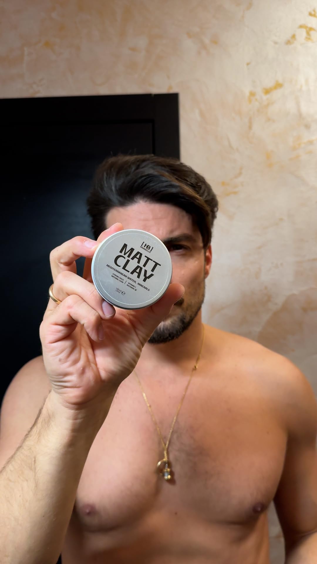 HAIRBELLO | MATT CLAY | Argilla Modellante Effetto Opaco con Acqua ricca di oligominerali del Mar Tirreno, Made in Italy