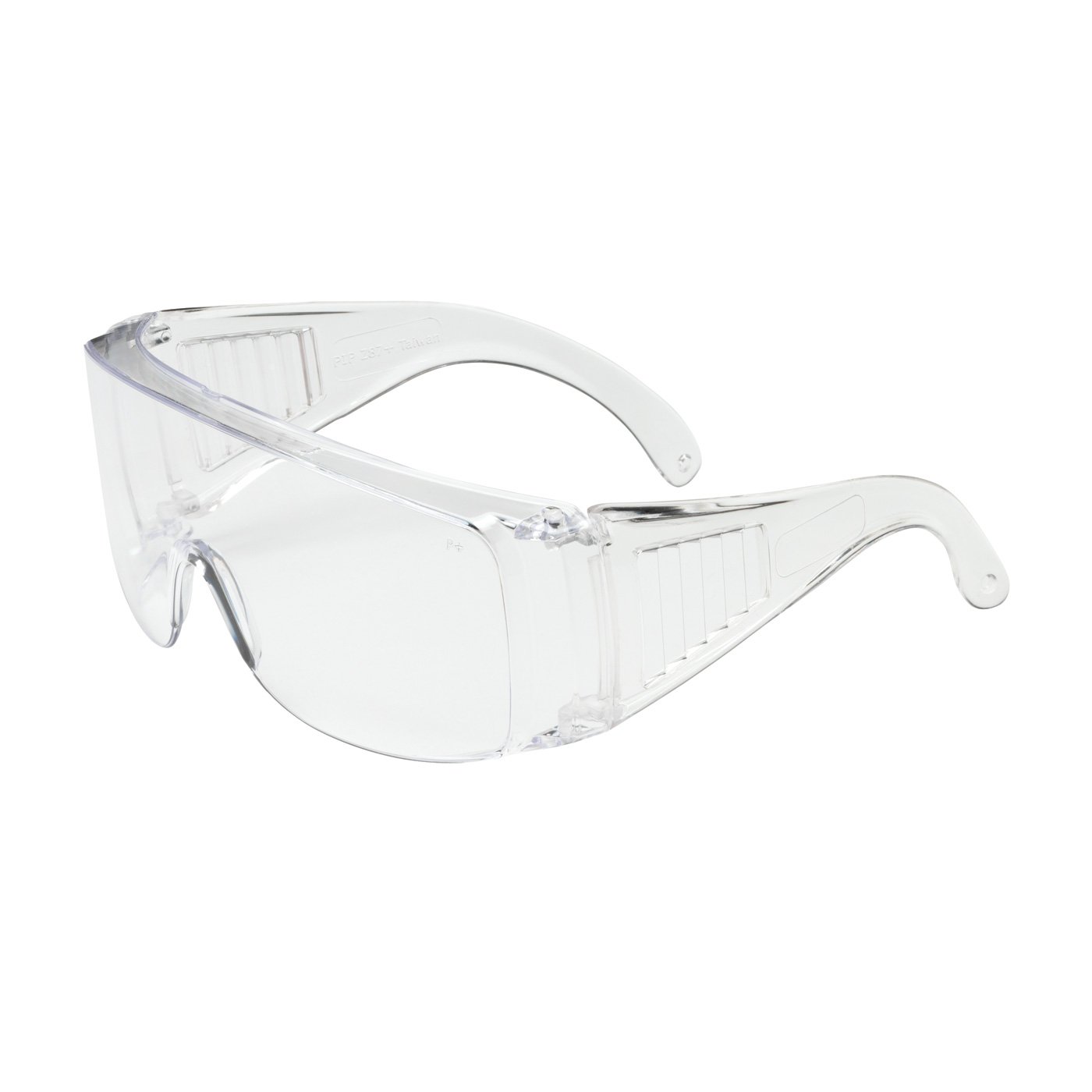 The Scout 250-99-0900 OTG Rimless Safety Glasses with Clear Temple, Clear Lens and Anti-Scratch Coating