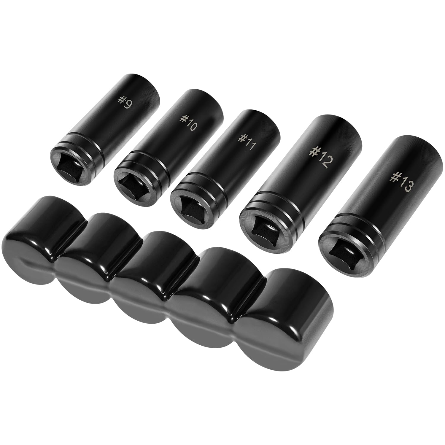 Bonbo 71670 Juego de llaves de grifo grandes, para grifos de 5/8", 11/16", 3/4", 7/8" y 1" (16mm-25mm), 5 unidades