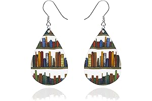 Teardrop Book Earrings, A Unique Gift for Teachers