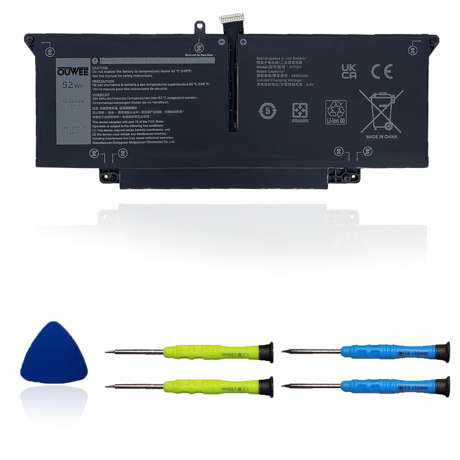 Amazon.com: OUWEE 52Wh JHT2H Laptop Battery Compatible with Dell