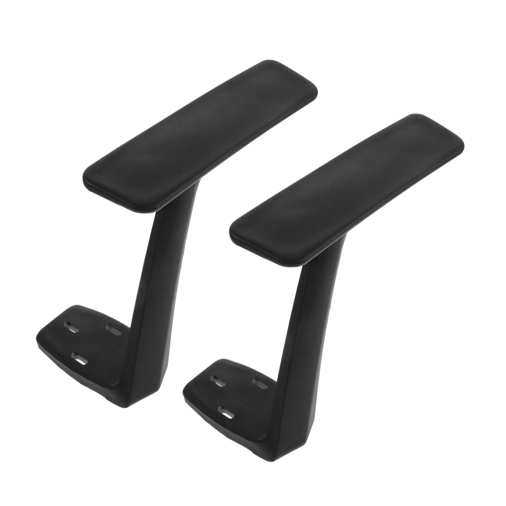 Zerodeko Reposabrazos para Silla de Oficina 1 Par, Plástico Negro