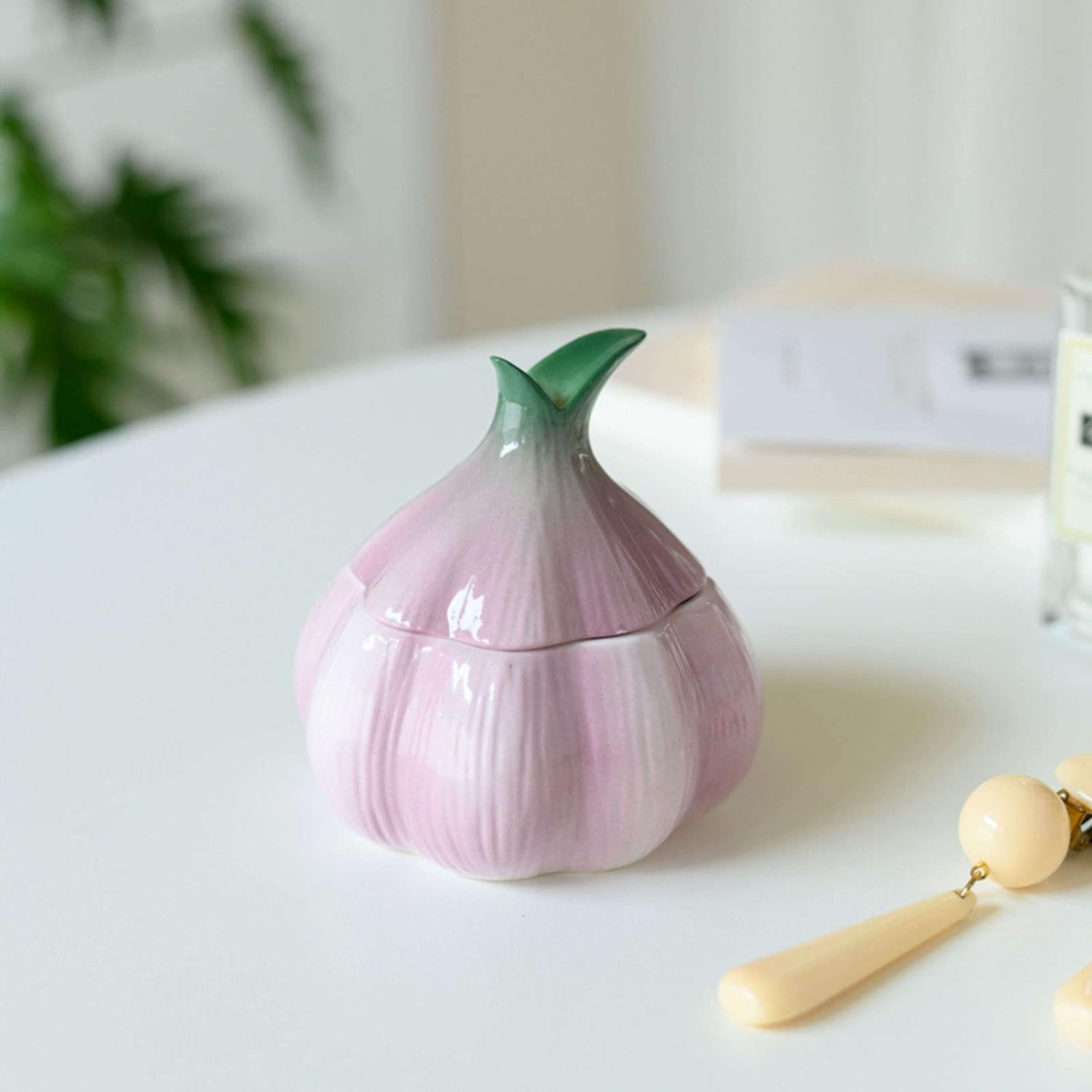 EPASHA Sucrier, Sucrier avec Couvercle, Pot de Stockage de Sucre, Pot à Sucre, Pot à Épices, Pot à Sucre, Pot à Sel, Pot d'Assaisonnement-Oignon-2 Ensemble de 150 ML