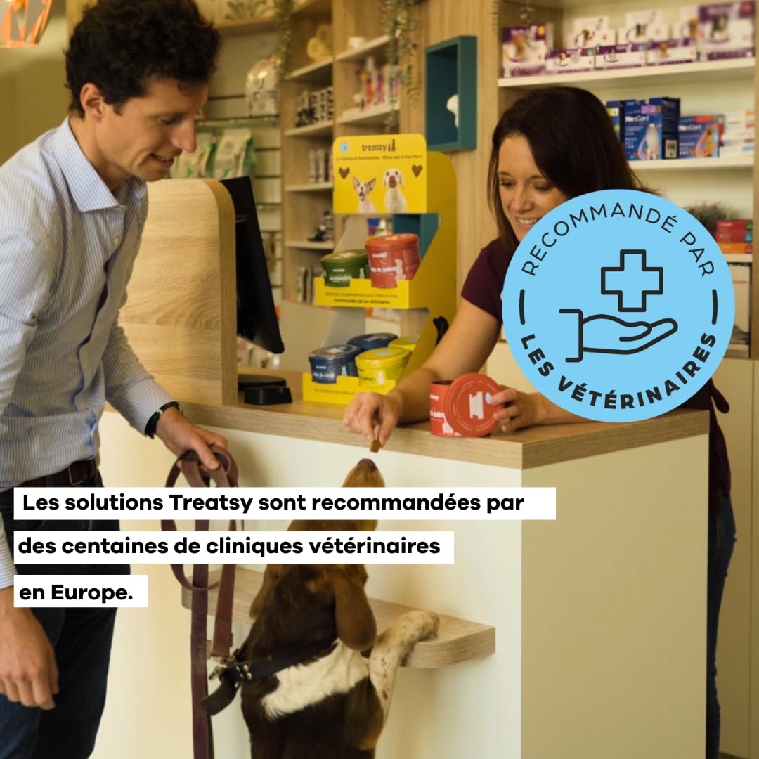 Coprophagie Chien – Complément Vétérinaire Contre l’Ingestion de Ses Propres selles – Yucca, Probiotique Enterococcus faecium, MOS & Bêta-Glucanes – 60 Bouchées Vétérinaire