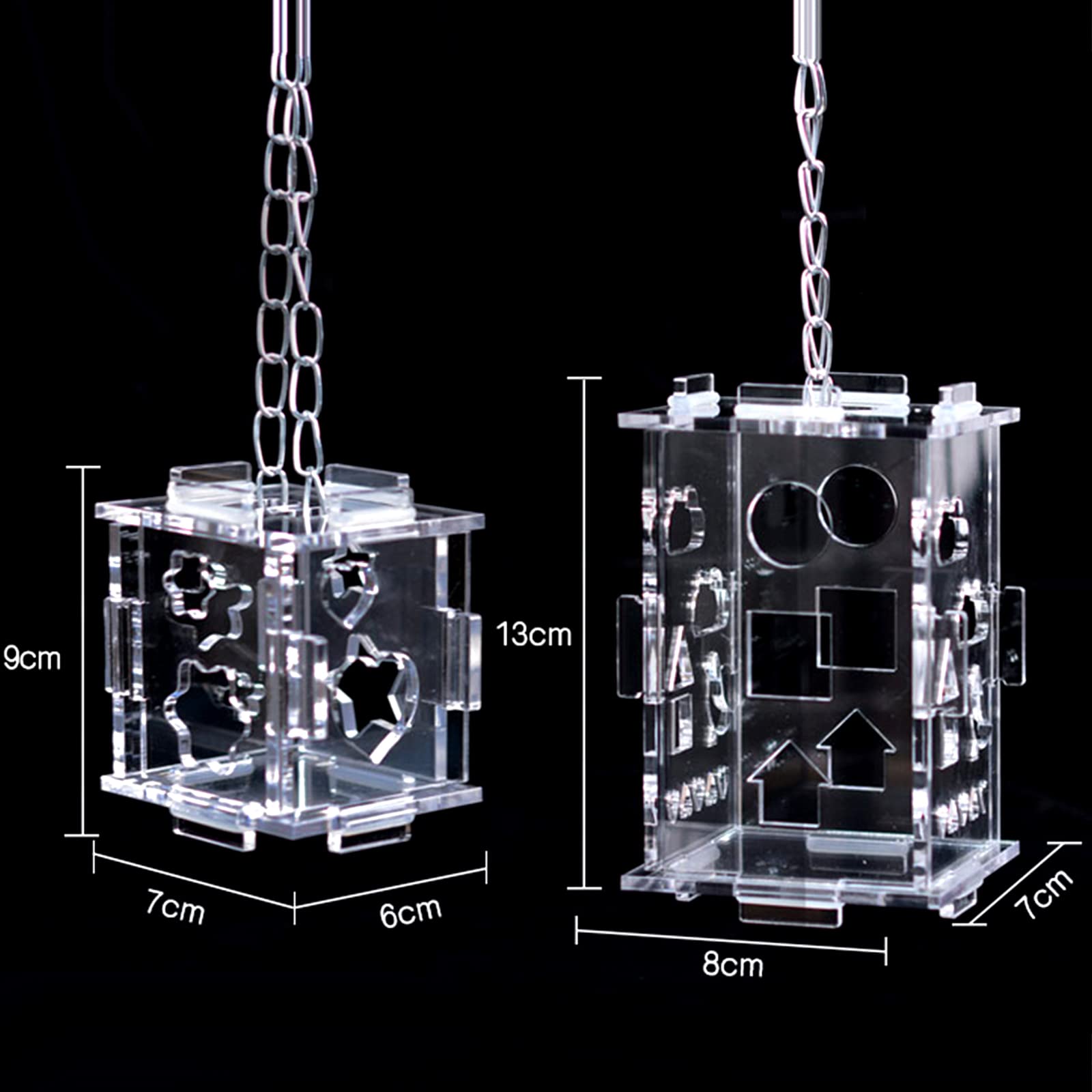 Vogelfutterspielzeug Aus Acryl – Blaue Box Mit Metall, Intelligenzspiel Für Papageien & Nymphensittiche
