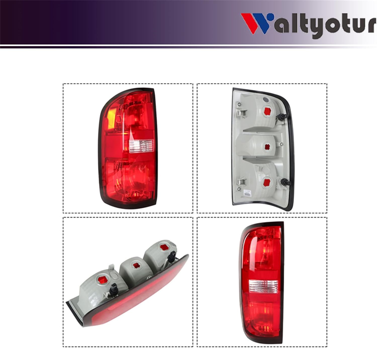 waltyotur Left Side Tail Light Replacement for 2015-2022 Colorado Replacement for GM2800270 84169777 Brake Light Stop Signal Bulb