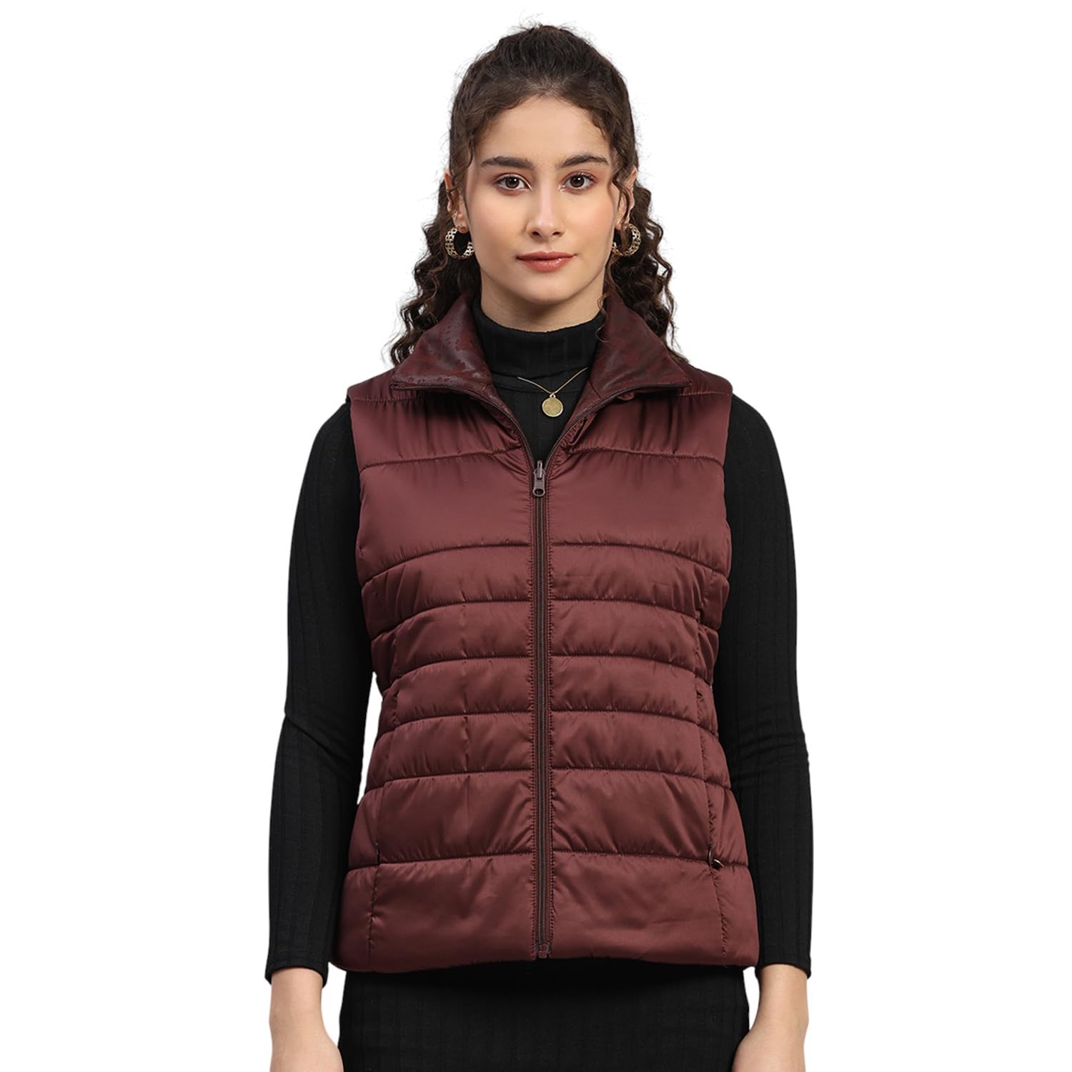monte carlo Womens Regular Fit Solid Pattern Zipper Closure Sleeveless Winter Jacket | Women Winter Jacket | Stylish Zipper Jacket | Casual Winter Wear For Women's(Pack of 1)-picture-27