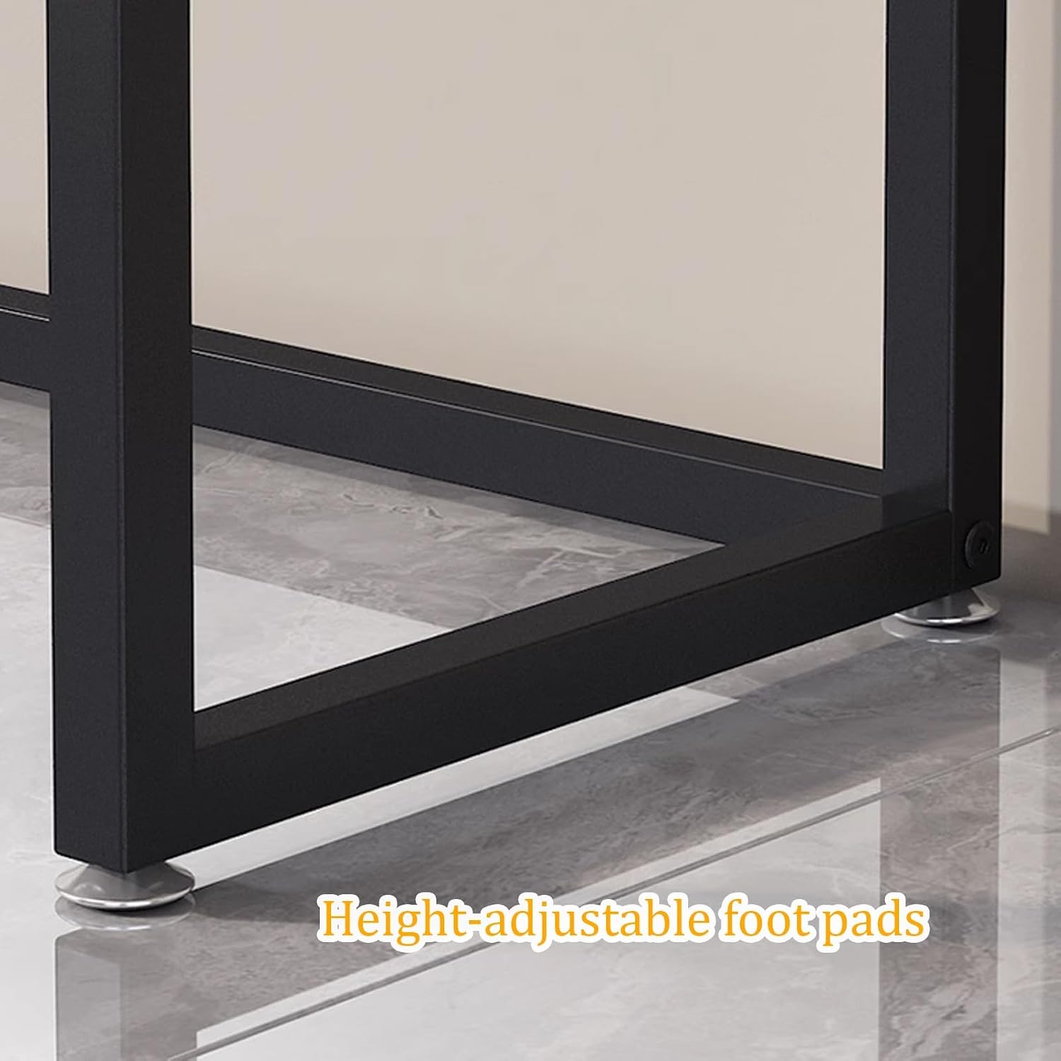 Console Table, Narrow Sofa Table, Entrance Table, Metal Frame Behind Couch Table, Rock Board Foyer Table, Accent Hallway Table for Living Room(White,31.4in/80cm)