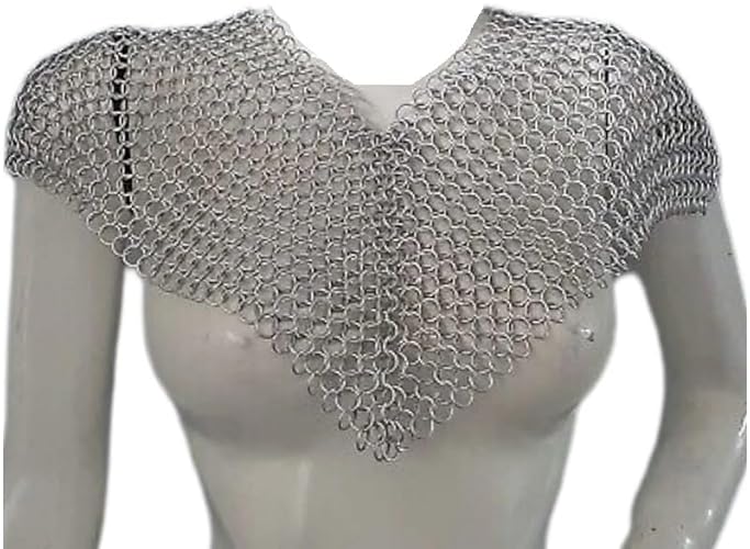 aluminum chainmail crop top bra top anodized women's new festival wear v bra top anodized clothing festival wear chainmail bralette