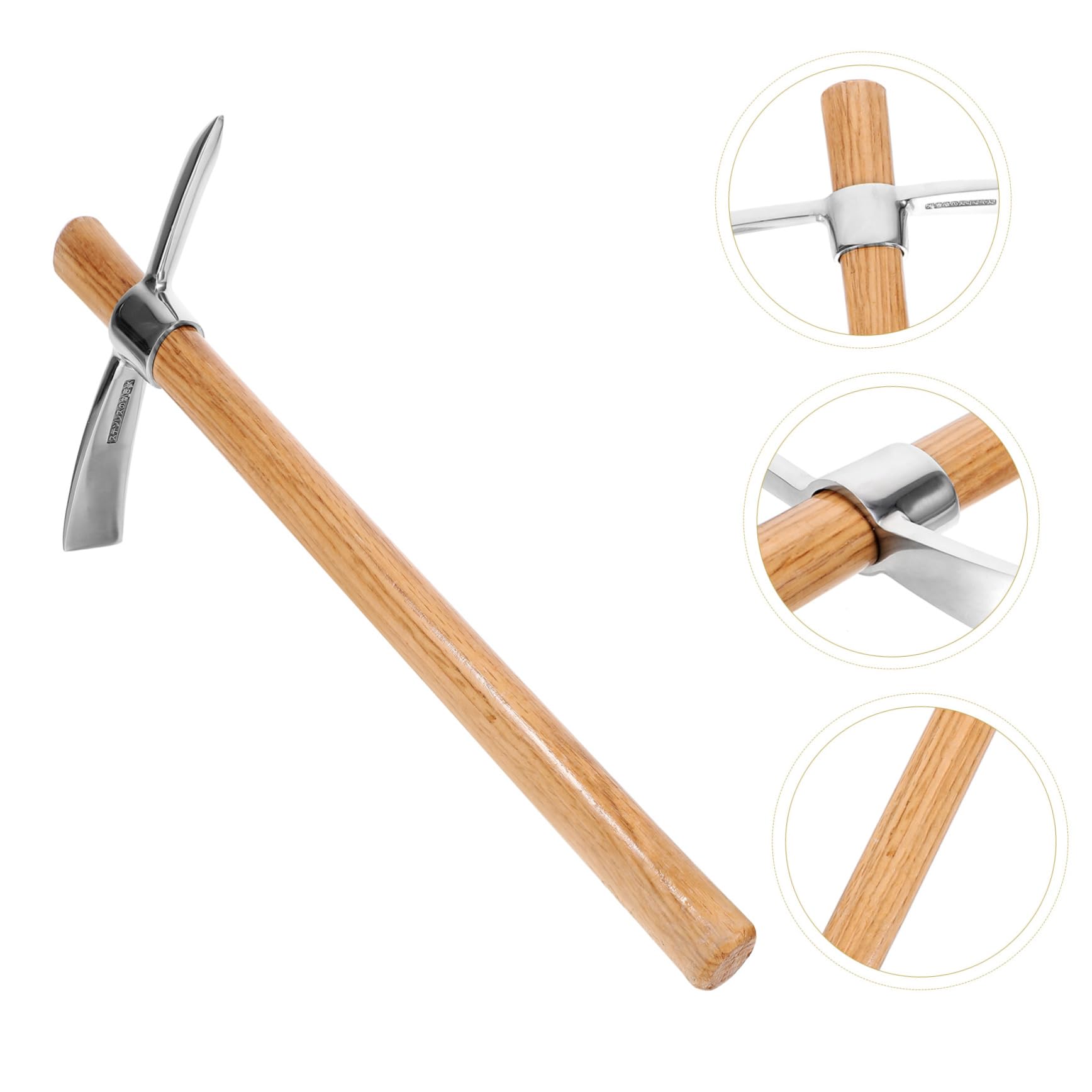 Kisangel Azada para Jardinería al Aire Azada para Cultivo de Hortalizas Herramienta para Jardinería con Mango Resistente