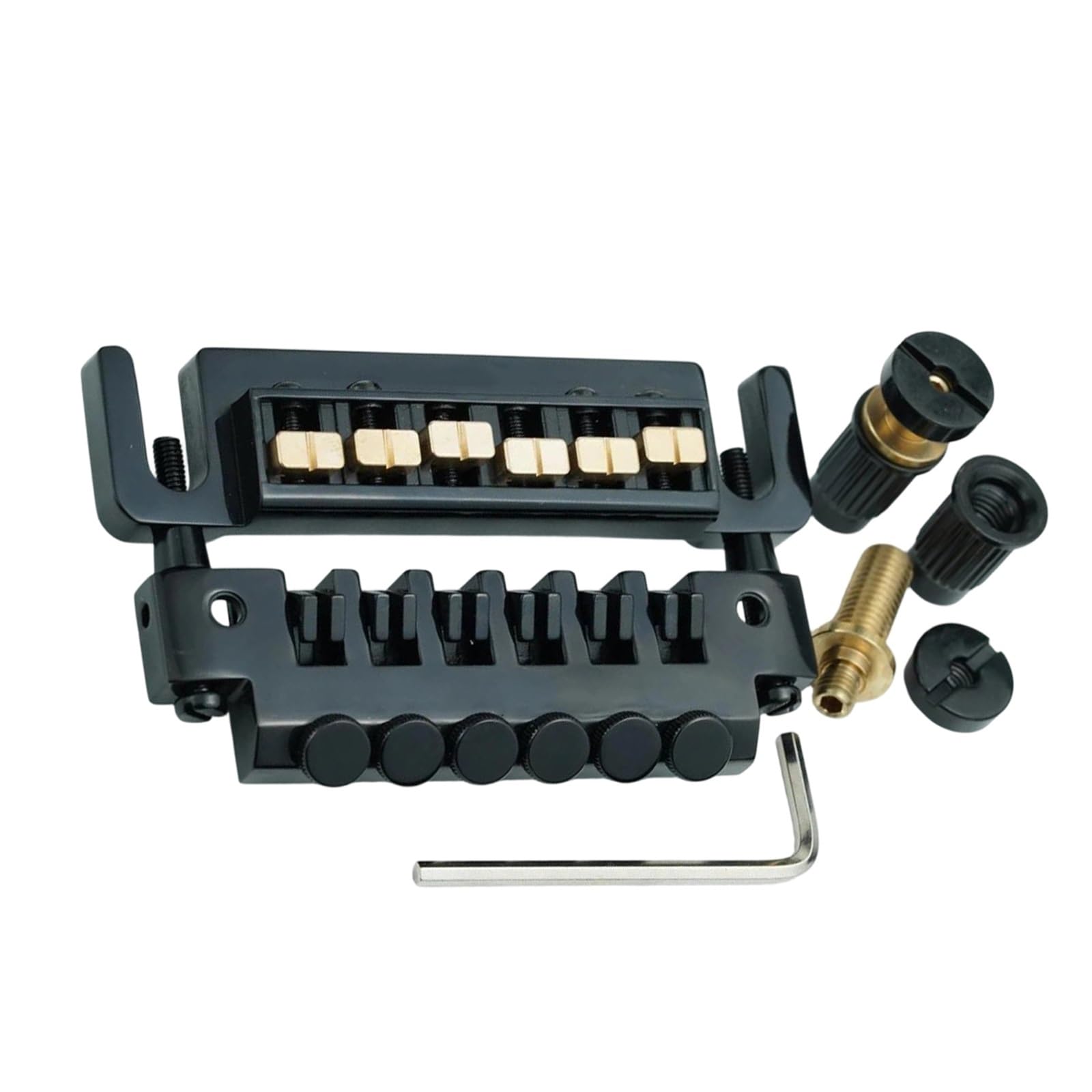 Juego De Accesorios Para Instrumentos De Puente Y Cordal De Guitarra Puente De Guitarra Profesional(BK)
