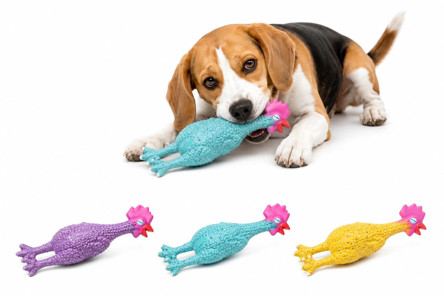 Flamingo TOY FRECKLES CHICKEN S SEVERAL COLOURS 26x7,2x5,2CM ASSORTMENT