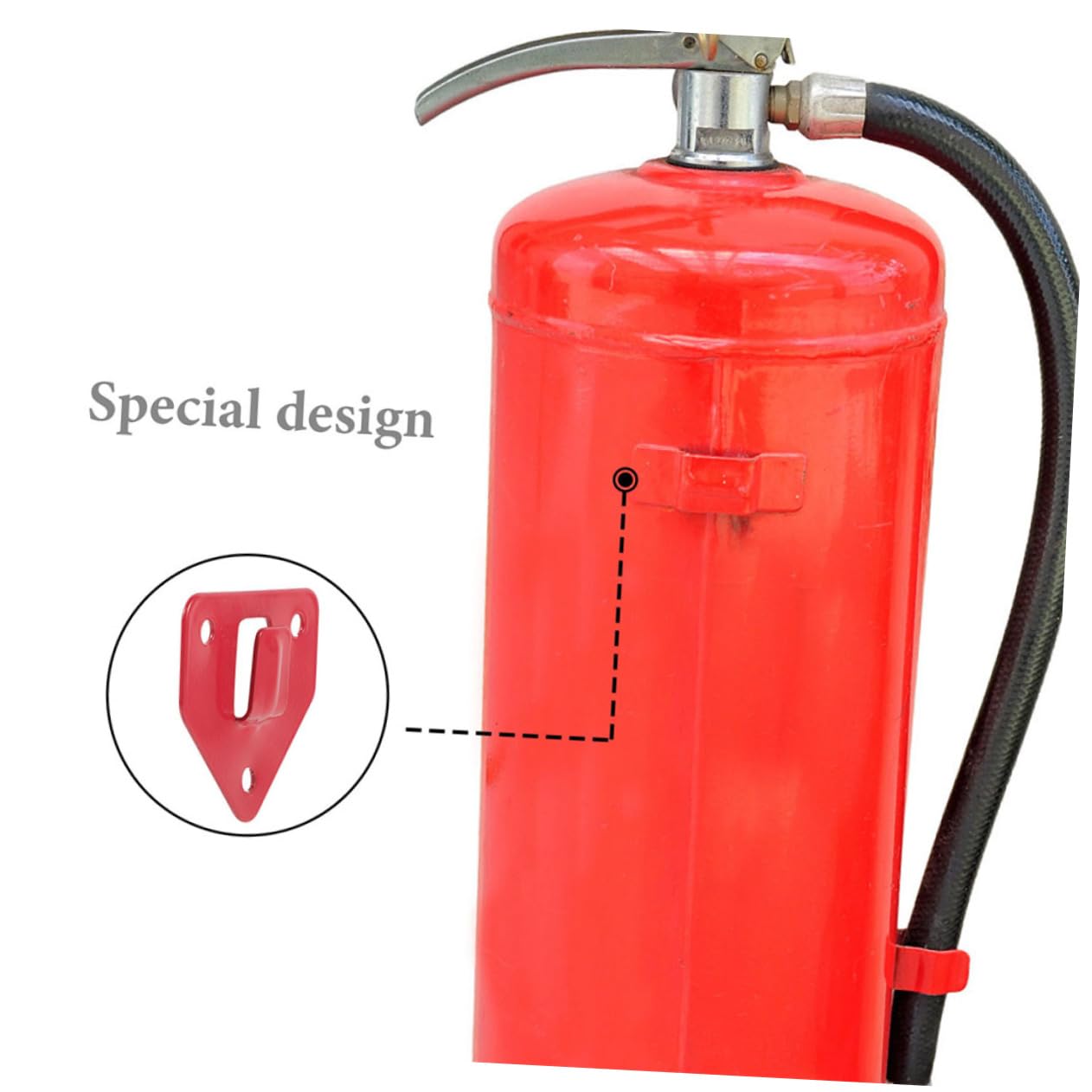 SHINEOFI Soporte De Montaje Extintores De Incendios De Instalación Resistente Y Duradero Accesorios Seguridad Paredes 12 Piezas X 4