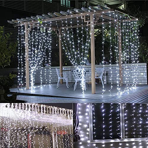 Image of Gesto White Led Serial String Lights - Waterproof Copper Wire Led Fairy Lights for Home Decoration,Christmas, Deepawali & Diwali Decoration Lights for Balcony Outdoor (20 Meter | Pack of 10)