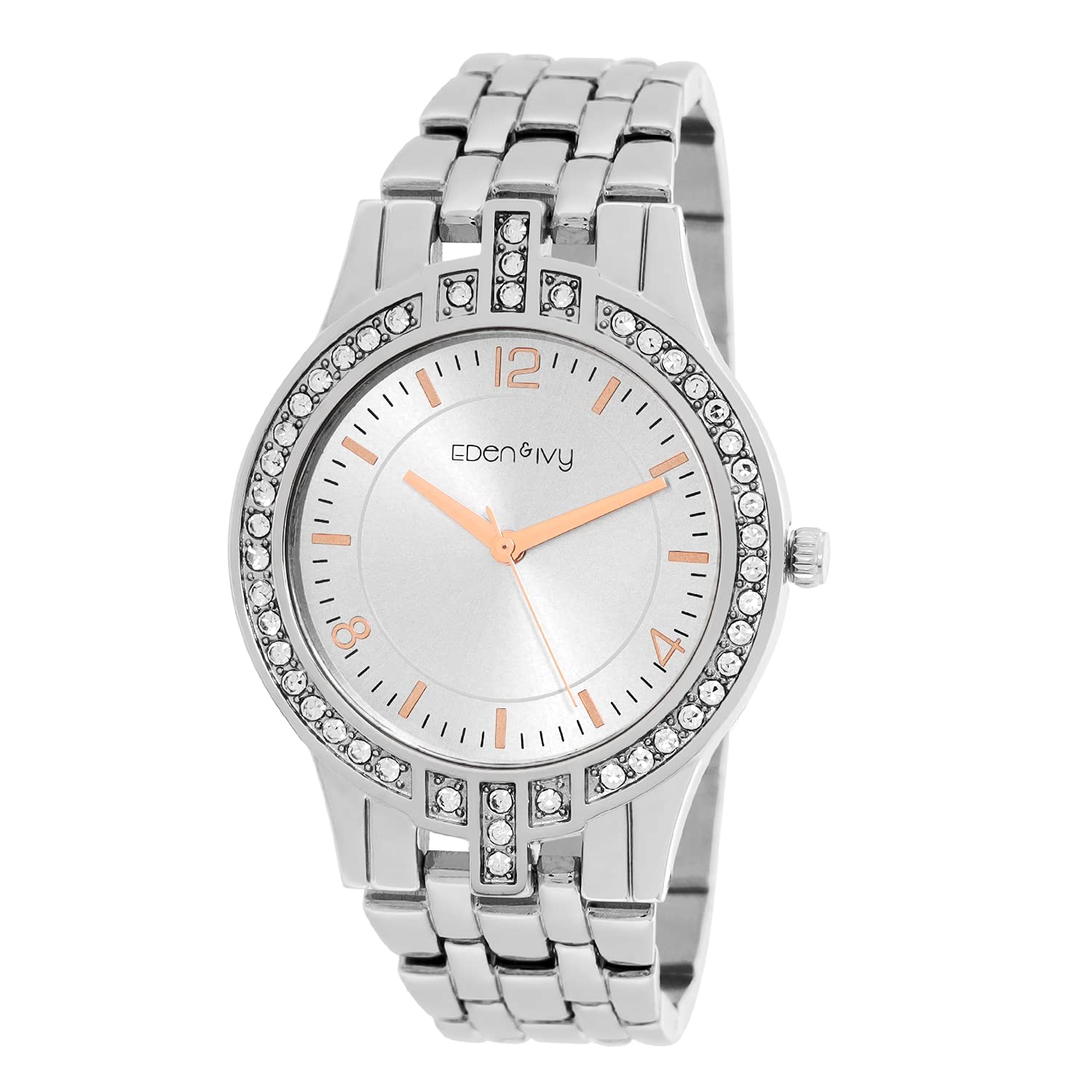 Amazon Brand - Eden & Ivy Women Stainless Steel Analog Blue Dial Watch-Az-Ei-Ss21-01B, Band Color-Pink (B094DMN1QY) Amazon Price History, Amazon Price Tracker