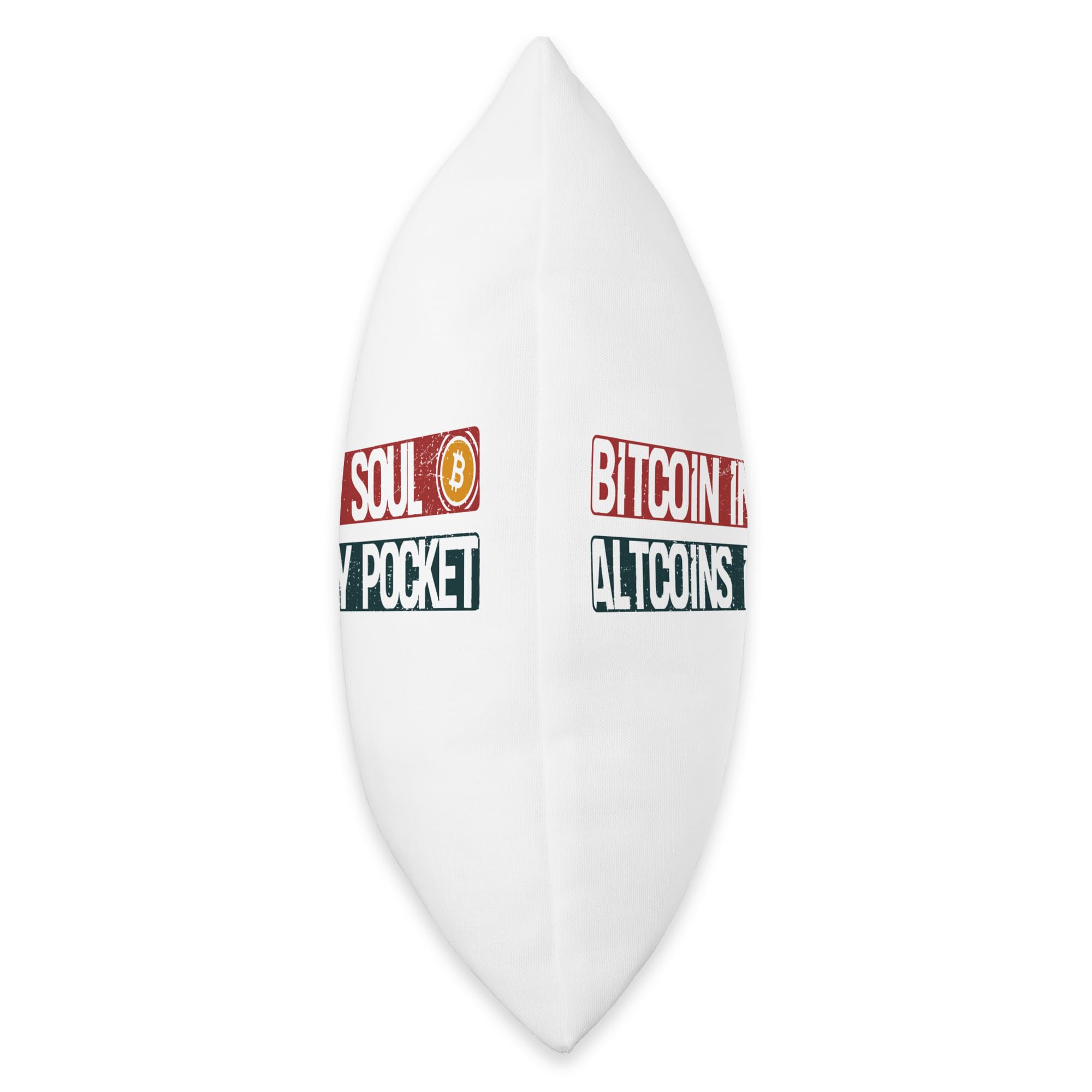 Amazon.com: Bitcoin in my Soul - Altcoins in my Pocket Crypto Traders Throw  Pillow : Home & Kitchen