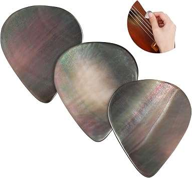 ULTNICE 3Pcs Guitar Picks Plectrums Shell Tones Guitar Pick for Ukulele Guitar