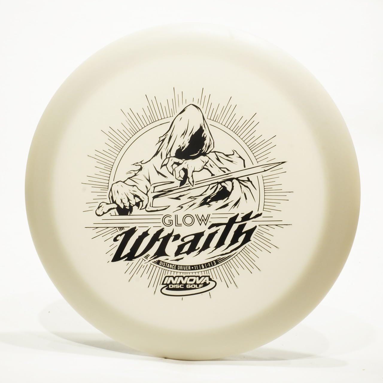 Innova Glow DX Wraith Disc Golf Distance Driver, Glows in The Dark, Pick Color/Weight [Stamp & Exact Color May Vary]