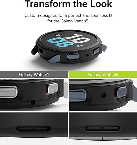 Miniatura 5 de Ringke Air Sports - Funda compatible con Samsung Galaxy Watch 5 de 1.732 pulgadas, suave, flexible, ligera, delgada, de poliuretano termoplástico,