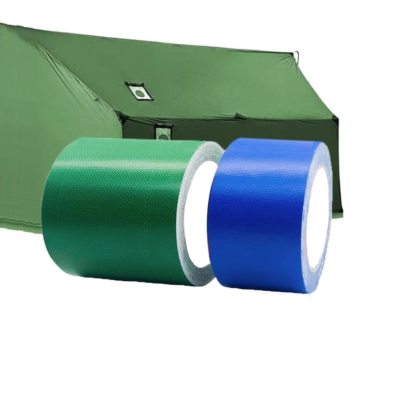 Tent Repair Tape, Canvas Repair Tape, Tear Repair Patch Kit, Self-Adhesive Waterproof Repair Tape, Repair Patches for Tent, Tarp, Boat Covers, Canopy(Blue,10cm x 7.5m)