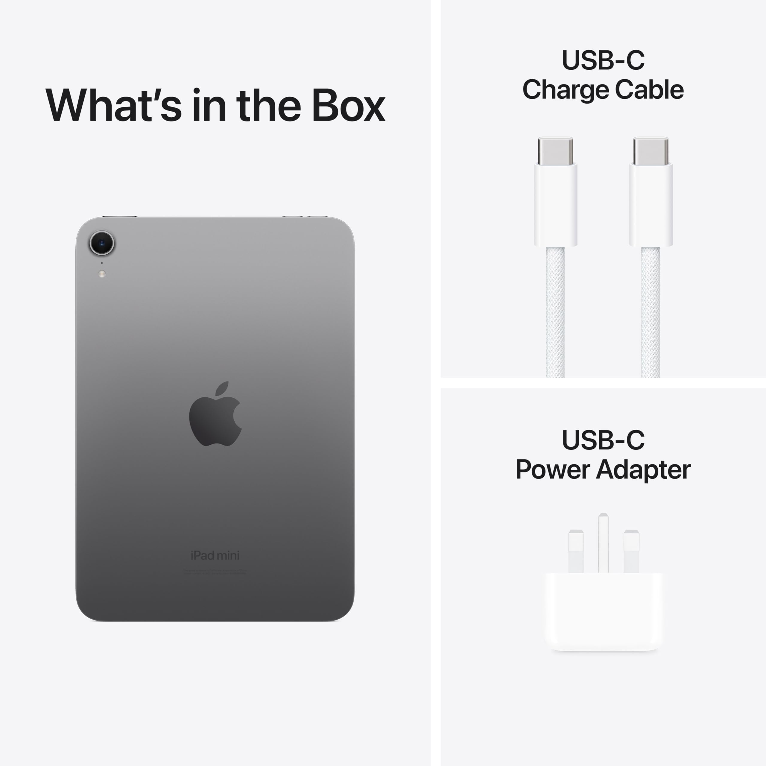 Apple iPad mini (A17 Pro): Apple Intelligence, 8.3-inch Liquid Retina Display, 256GB, Wi-Fi 6E, 12MP Front/12MP Back Camera, Touch ID, All-Day Battery Life — Space Grey — view 6