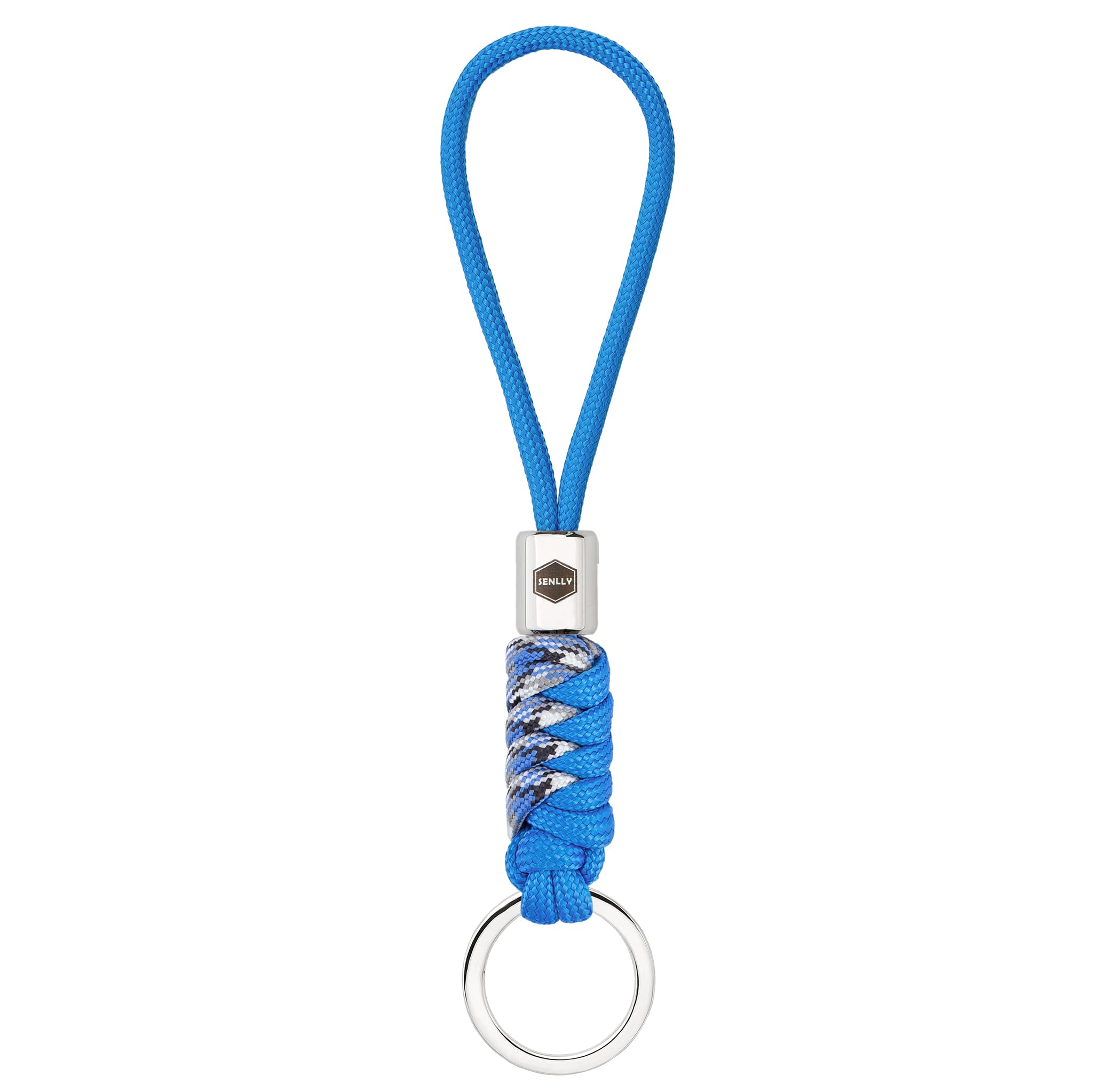 SENLLY Keychain Lanyard for Keys, Cell Phone, Wallet, Paracord Braided Design with Stainless Steel Hardware
