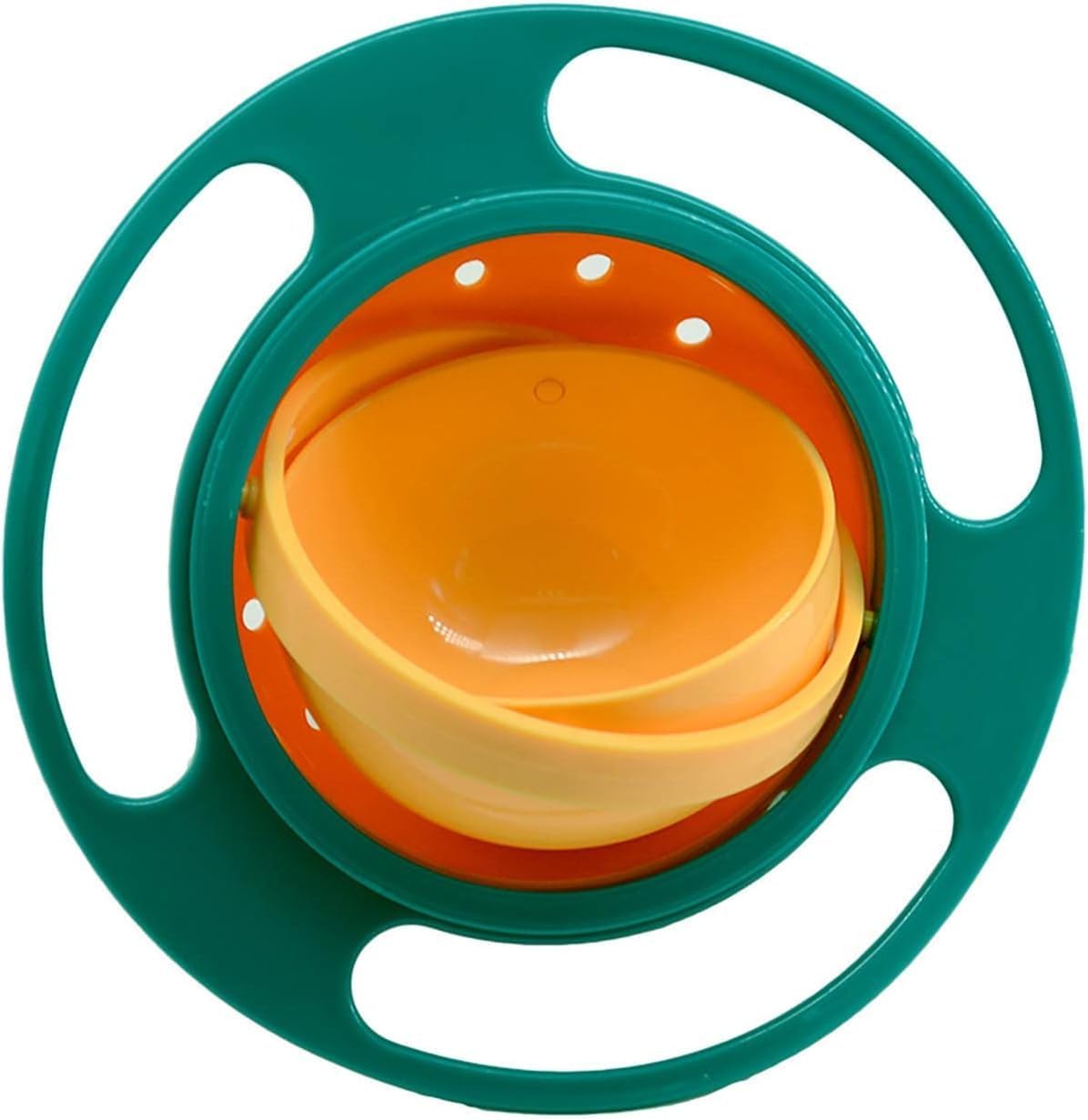 CSOK Gyro Bowl for Baby 1 Pc – Multicolor Non-Spill Toddler Feeding Bowl, 360° Rotating Spill-Proof Dish for Kids, Snack Container with Lid, BPA-Free, Easy to Clean, Mealtime Solution for Babies-picture-16