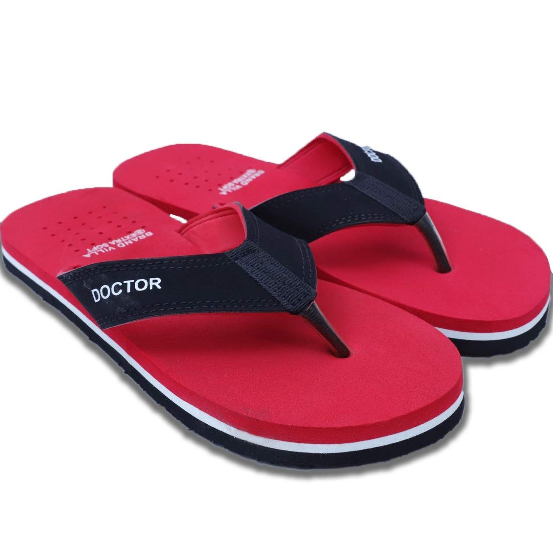 BRAND VILLA Men Doctor Ortho slippers|Light Weight home Chappal |Soft Comfortable Stylish Flip Flop Slippers for Men (B08DFF8LPJ) Amazon Price History, Amazon Price Tracker
