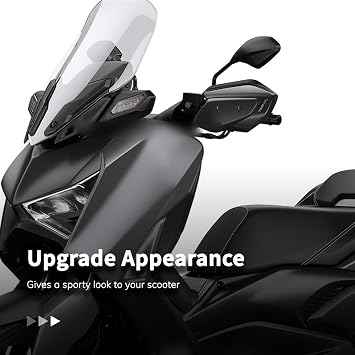 دراجة نارية هاندجارد درع واقي اليد حامي الزجاج الأمامي المفصل قناع الملحقات ياماها Xmax 300 2023-x Max X-max اللون: فضي