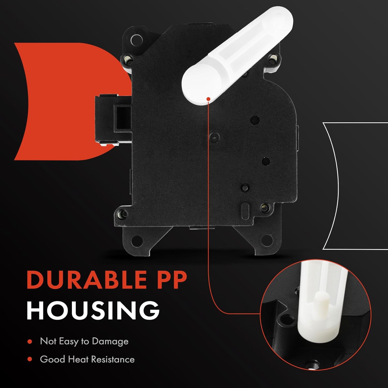 A-Premium HVAC Heater Blend Door Actuator, Compatible with Cadillac CTS 2005-2007, SRX 2005-2009, Main, Temperature Actuator, Replace# 89024960