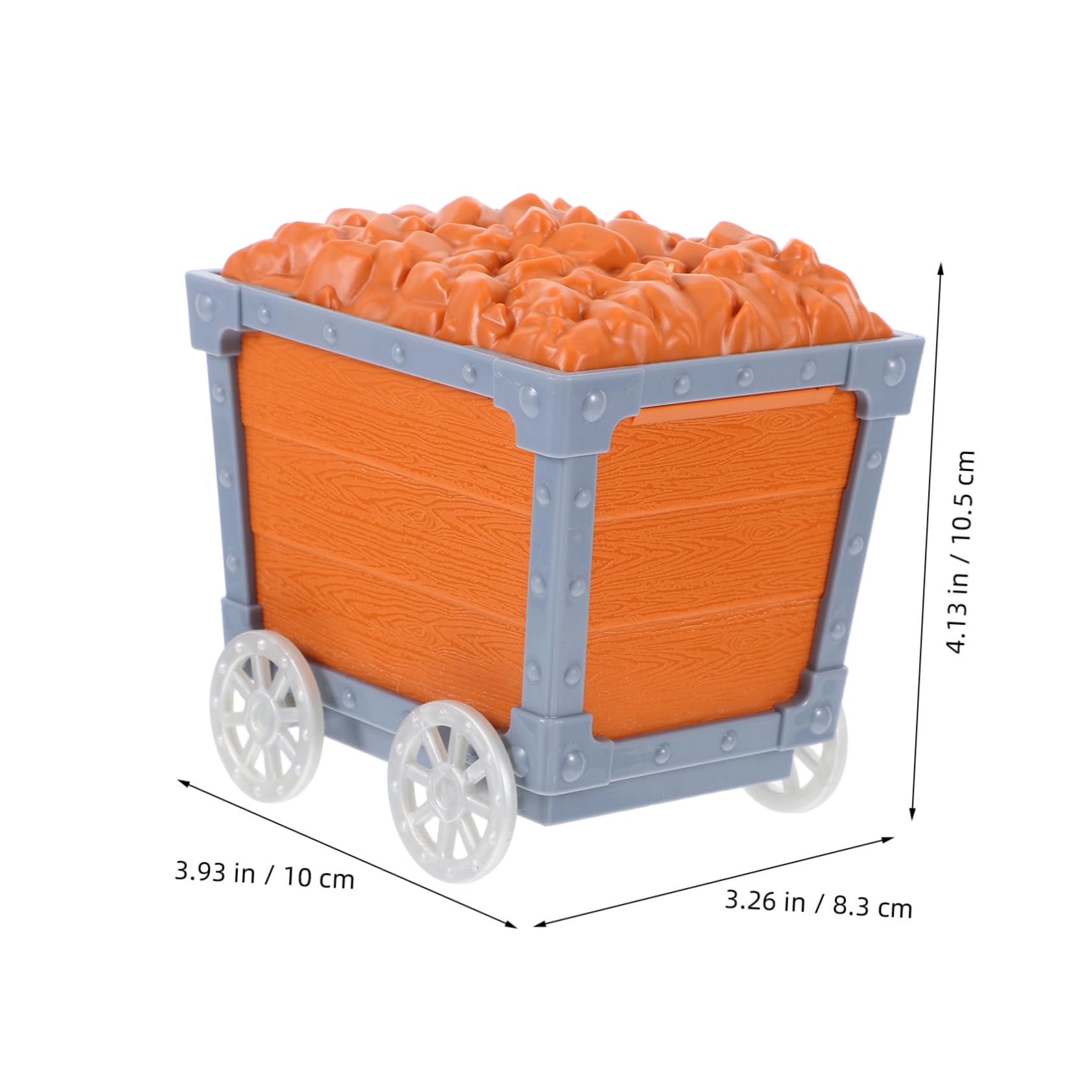 VICASKY Safe Plastic Boys and Girls Treasure Chest Mining Cart Toy Enhance Playtime Decorative Storage