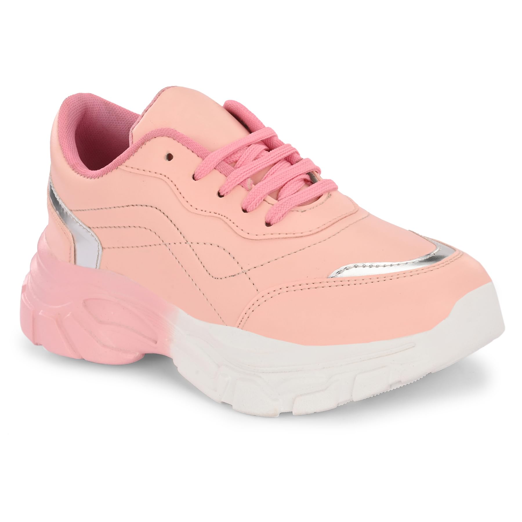 Karaddi Casual Sneaker Shoes for Women | Stylish and Comfortable Womens Sneakers Pink (B0CPJFGJLT) Amazon Price History, Amazon Price Tracker