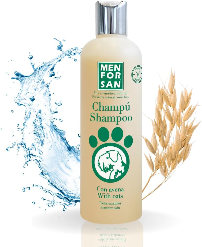 MENFORSAN Oats Shampoo for Dogs 10.15 fl oz 100% Natural for Delicate Skin